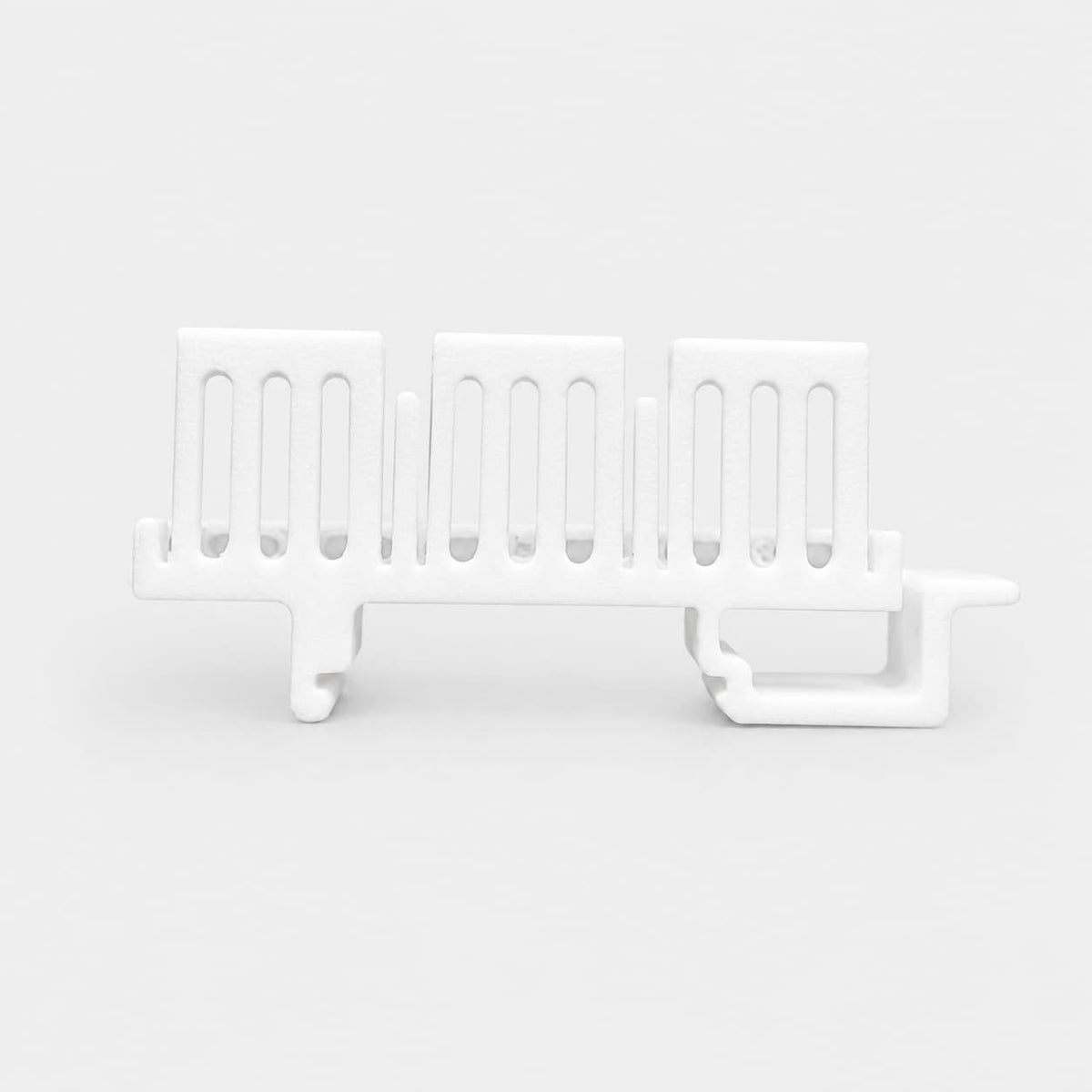 Holder for 3 WAGO 221 3-Conductor Connectors – 3D Printed (DIN Rail)