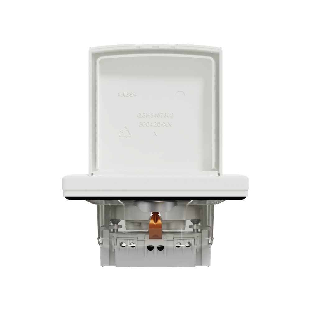Schneider Asfora Контакт с капак и защита бял IP44 (EPH3100321)