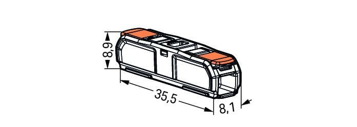 WAGO 221-2411 Лостова клема 2 проводника 0.2–4 mm² 32A