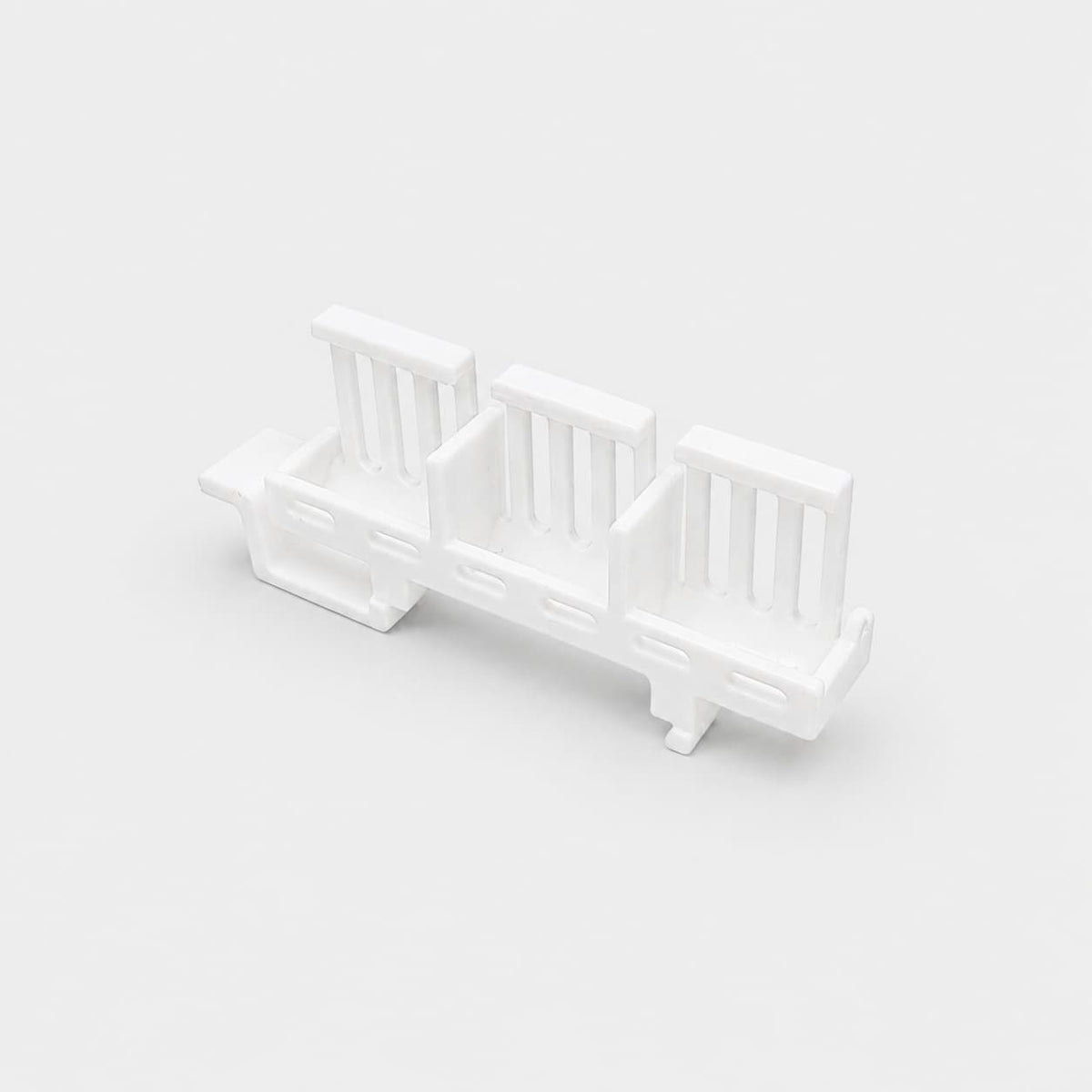 Holder for 3 WAGO 221 3-Conductor Connectors – 3D Printed (DIN Rail)