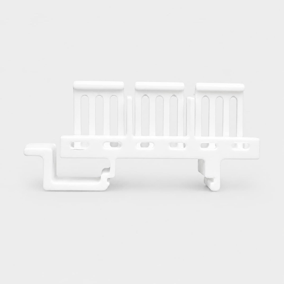 Holder for 3 WAGO 221 3-Conductor Connectors – 3D Printed (DIN Rail)