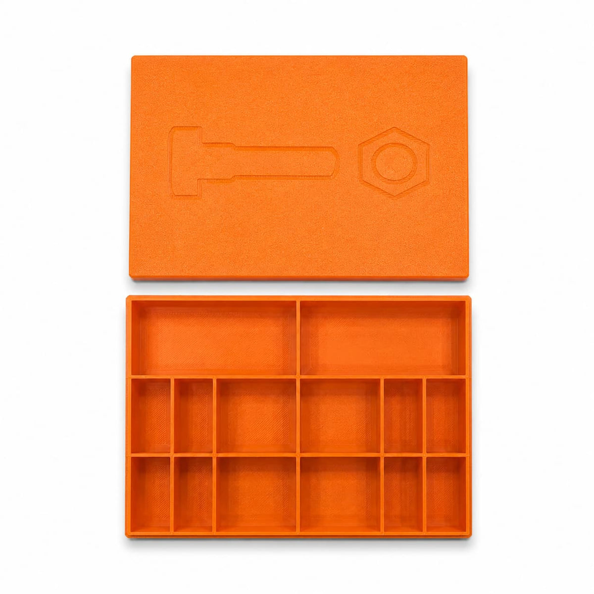 Small Parts Organizer - Nuts, Bolts, Washers - 14 Compartments