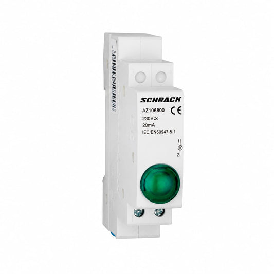 Модулен LED индикатор AMPARO, зелен, 230V AC