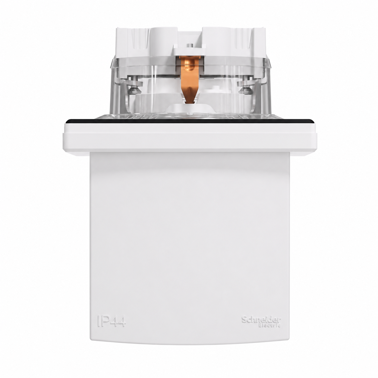 Schneider Asfora Контакт с капак и защита бял IP44 (EPH3100321)