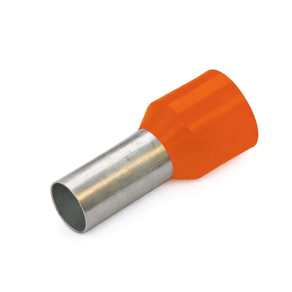 Кабелна ферулка 0.5 mm² – Оранжева (50 бр.)