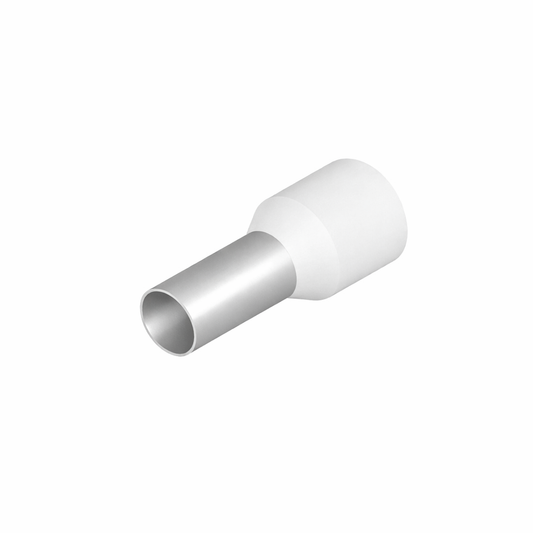 Кабелна ферулка 0.75 mm² – Бяла (50 бр.)