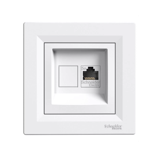 Schneider Asfora Компютърна розетка RJ45 Cat5e UTP бяла (EPH4300121)