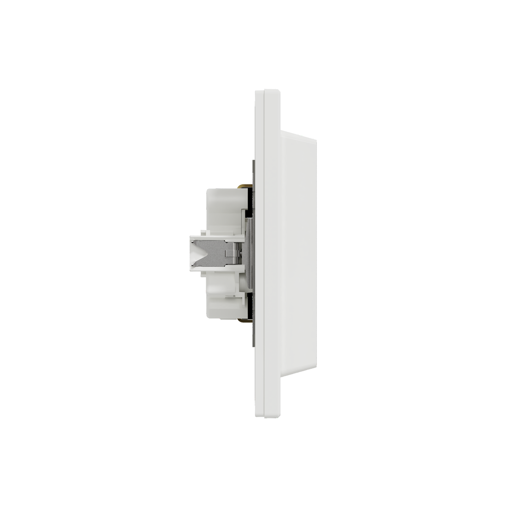 Двоен контакт Schneider Electric Asfora бял EPH9900121