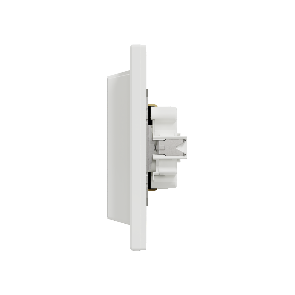 Двоен контакт Schneider Electric Asfora бял EPH9900121