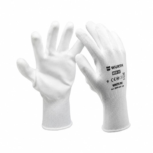 Ръкавици PU Comfort бели разм. 10(XL) WURTH