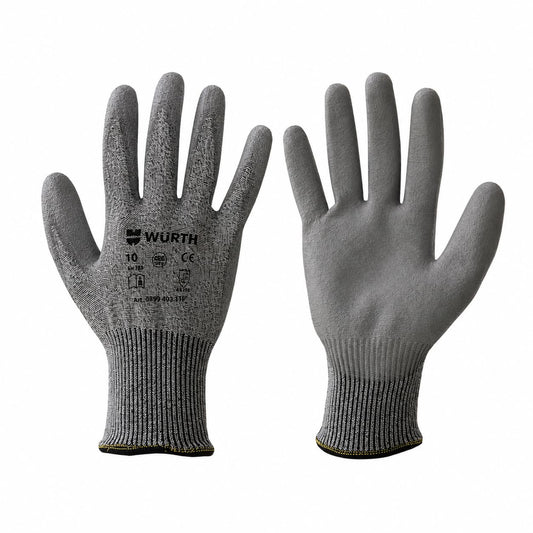 Ръкавици PU Comfort сиви разм. 9(L) WURTH