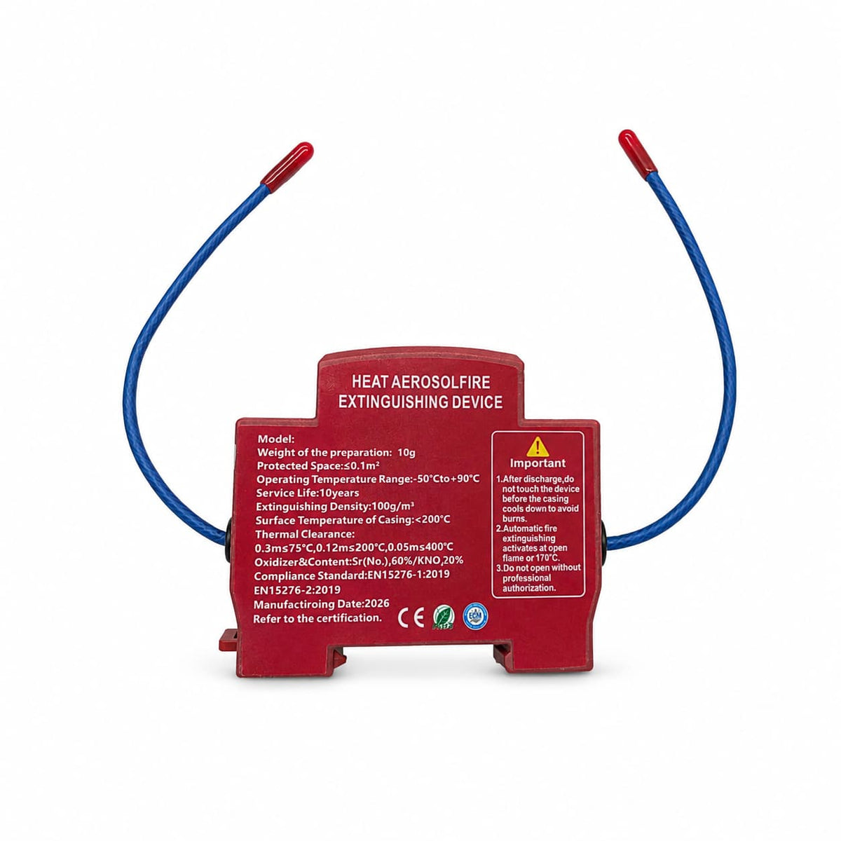 Aerosol Fire Suppressor for Electrical Panels QRR0.01G