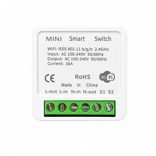 Mini Smart Switch WiFi 16A – In-Box Installation