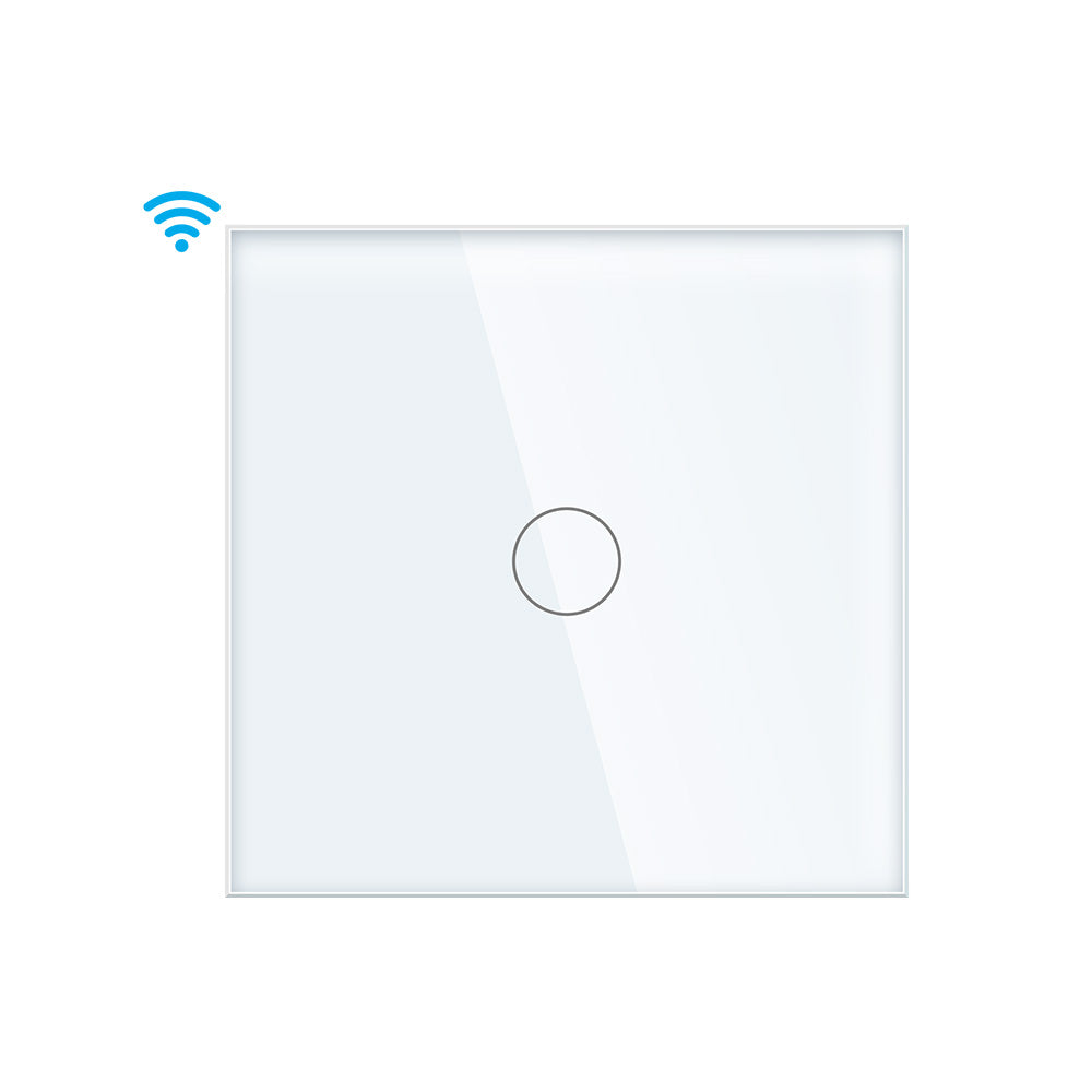WiFi смарт ключ за стена единичен — универсален (с/без нулев проводник)