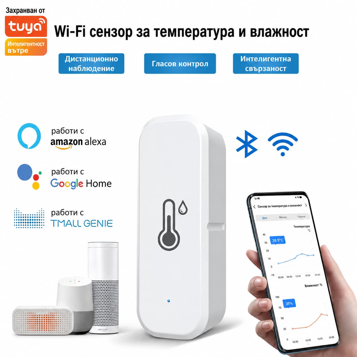 WiFi Temperature and Humidity Sensor