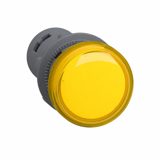 Pilot Indicator Light, Yellow, 22mm, Schneider