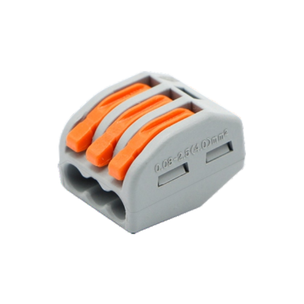 Лостова клема PCT-213 – 3 проводника (0.08–4 mm²)