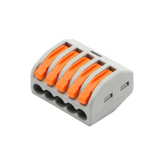 Лостова клема PCT-215 – 5 проводника (0.08–4 mm²)