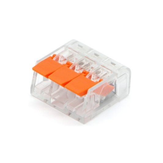 Компактна лостова клема PCT-413 – 3 проводника (0.08–4 mm²)