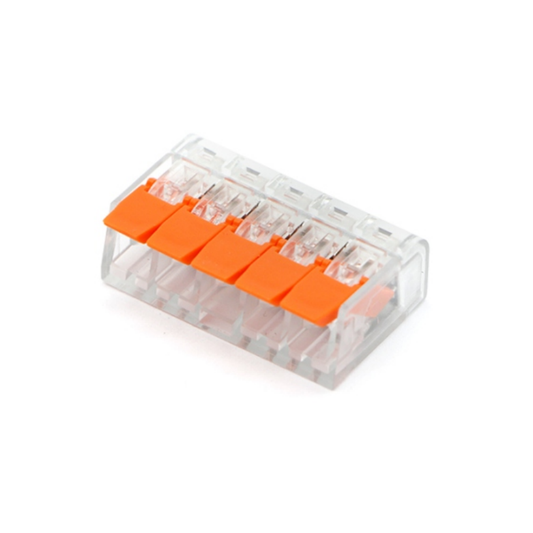 Компактна лостова клема PCT-415 – 5 проводника (0.08–4 mm²)